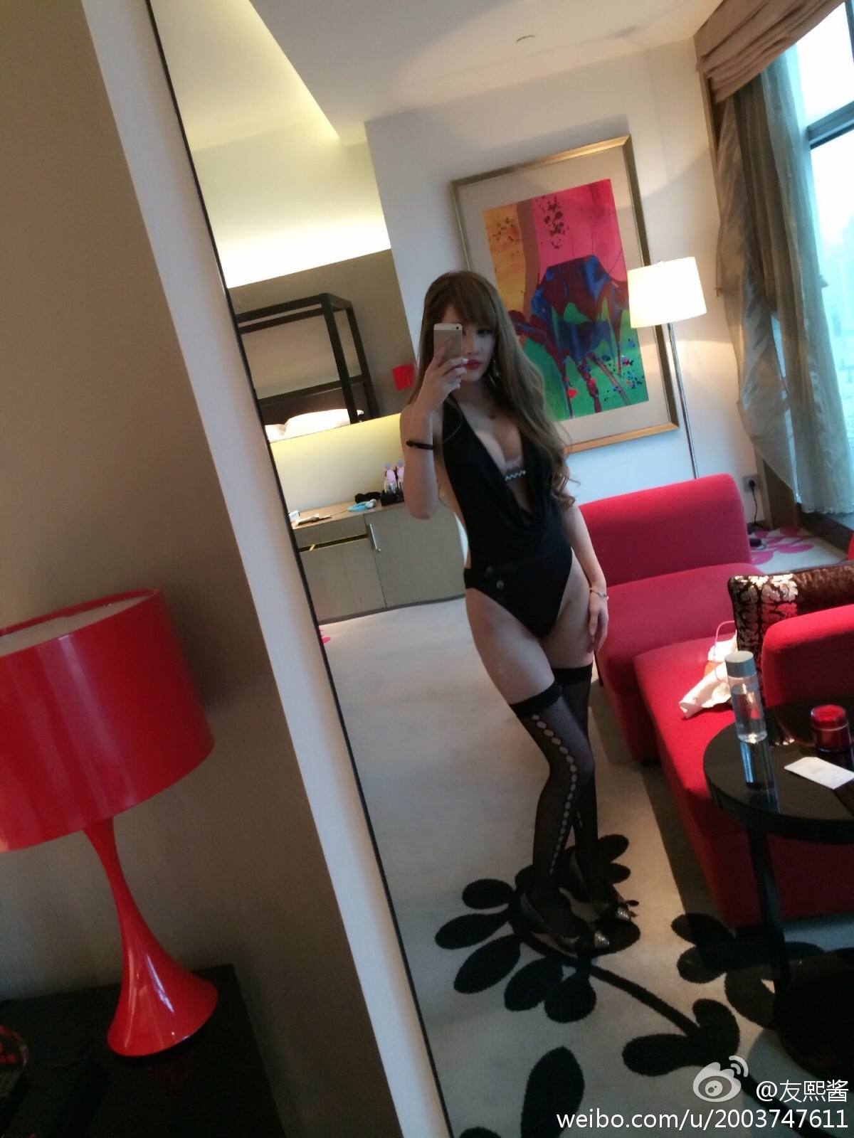 G罩美胸 火爆的辣子 友熙酱 微博自拍破解私密图片 2